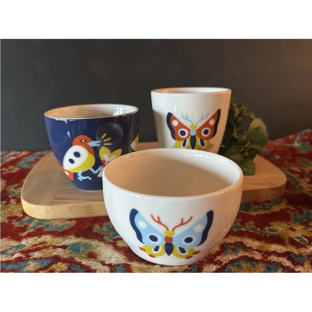 Starbucks Reserve “Stevie Shao” Artist Collection Mini Bowls Set of 3 NEW - Picture 2 of 6